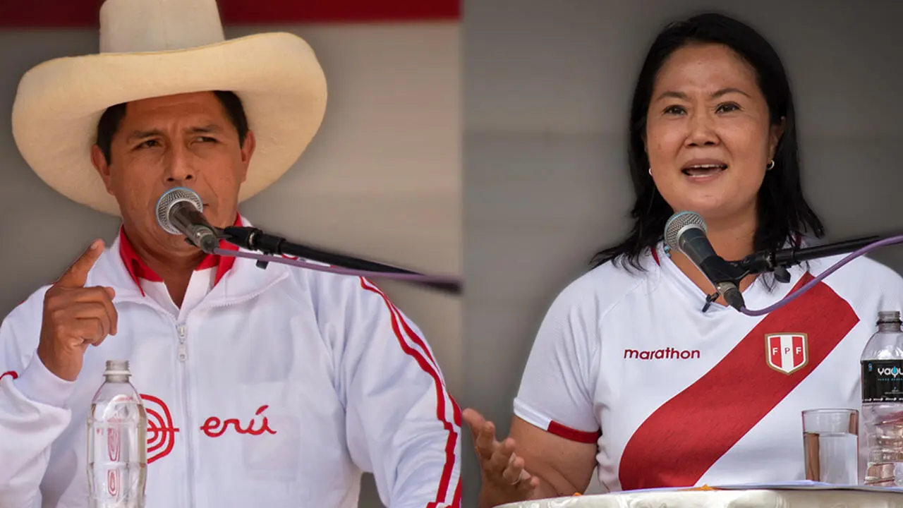 Perú: Pedro Castillo y Keiko Fujimori debaten este domingo a una semana de las elecciones