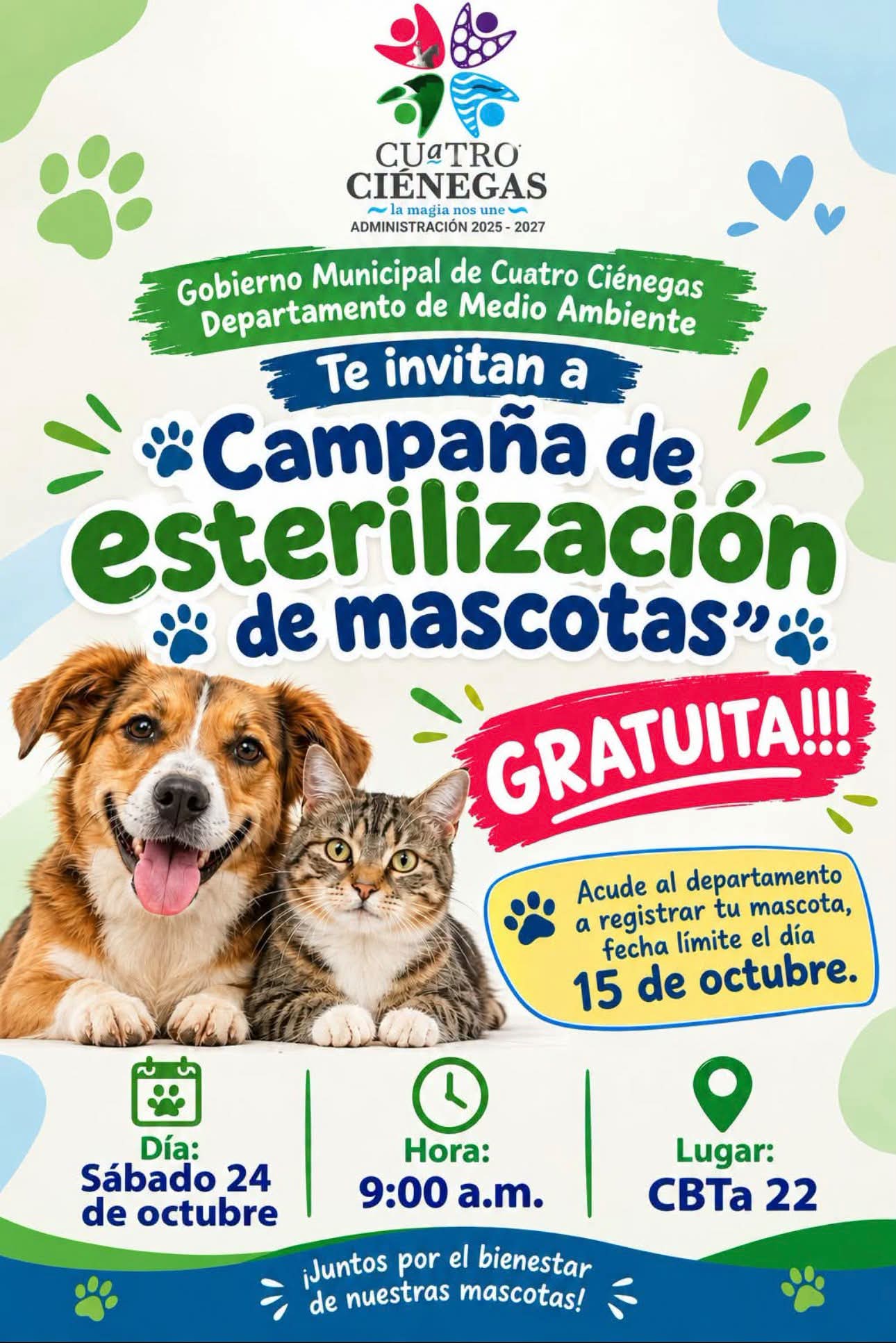 Cuatro Ciénegas suma cerca de 200 mascotas esterilizadas