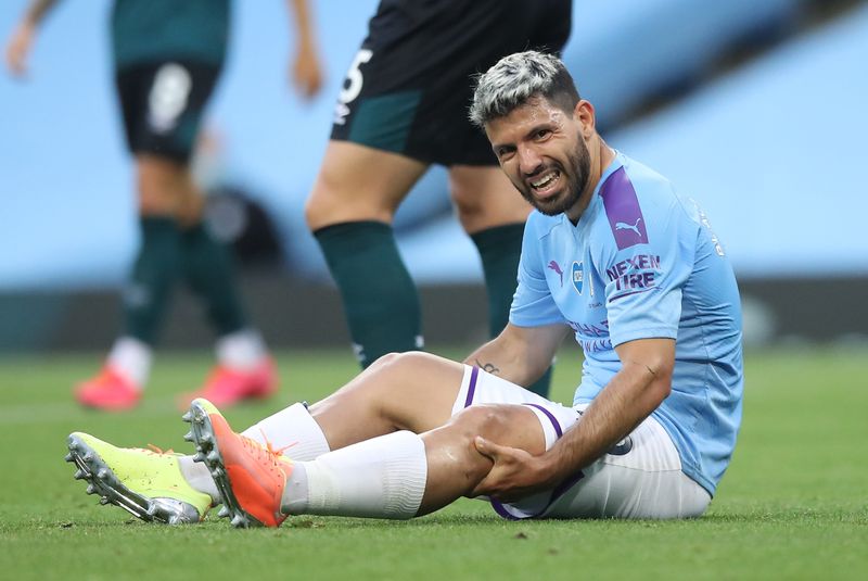Guardiola descarta a Agüero para el partido del City ante Lyon por Champions