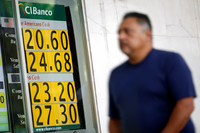 Principales monedas y bolsas de América Latina operan a la baja