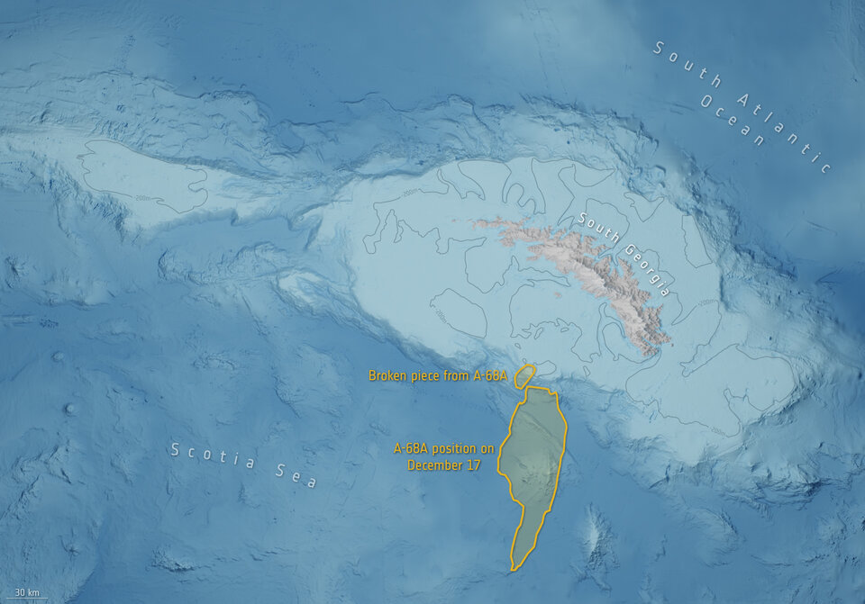 El Iceberg más grande del mundo se parte en dos