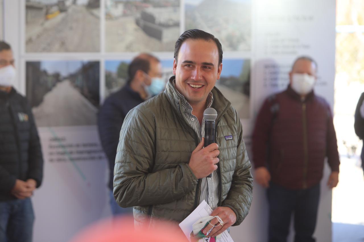 Entrega Manolo pavimentación en San Nicolás de los Berros