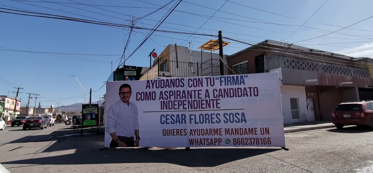 Tras rechazo de Morena, sigue César Flores recabando firmas