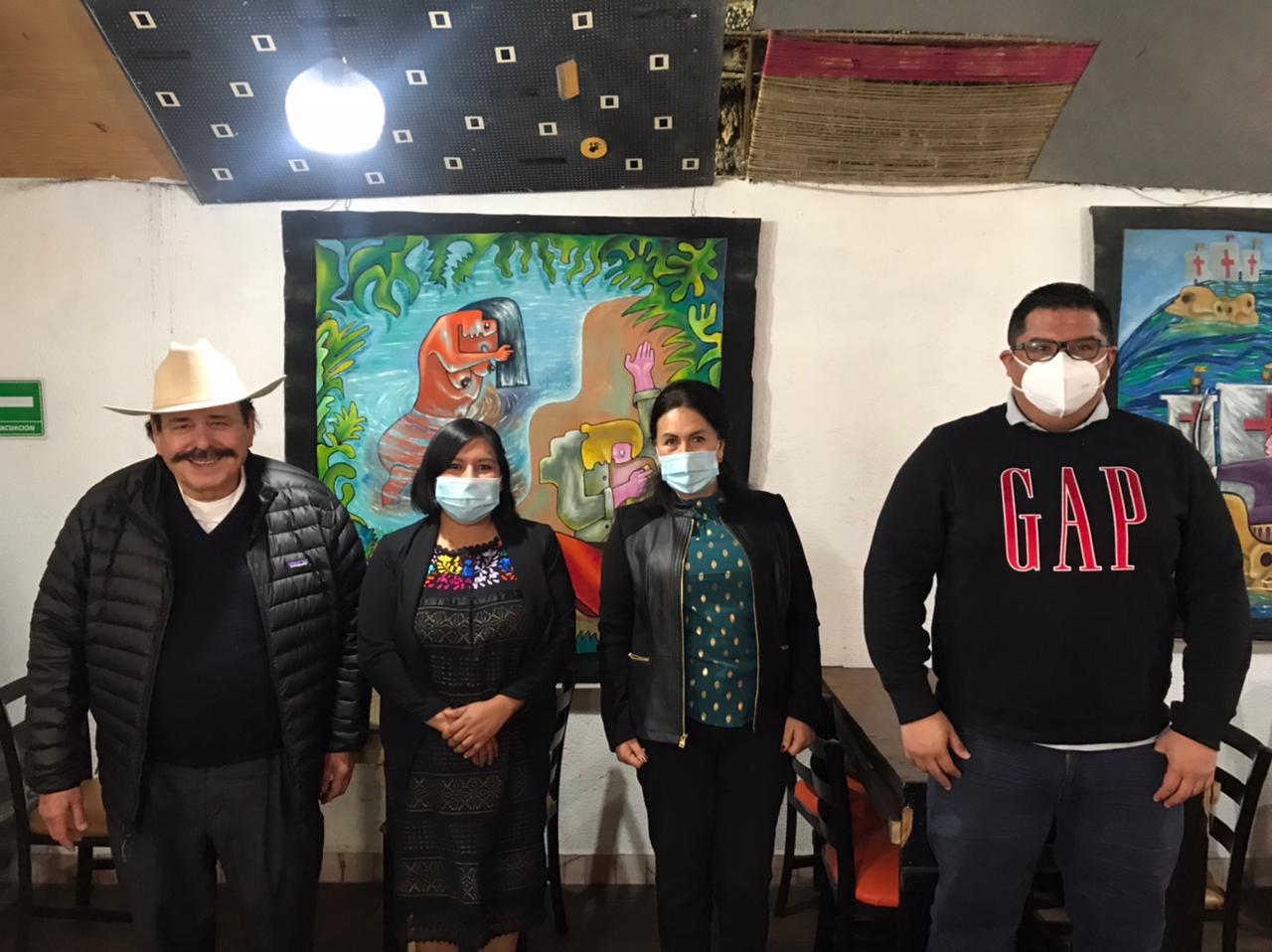 Se reúne Armando Guadiana con Martha del Ángel, Lidia Torres y Alberto Leyva