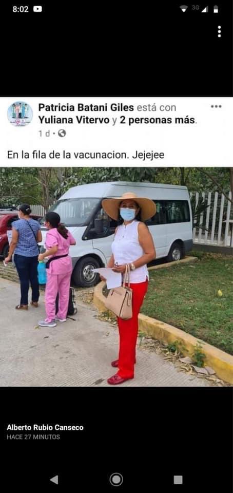 Regidora de Morena se vacuna contra COVID y lo presume en redes sociales