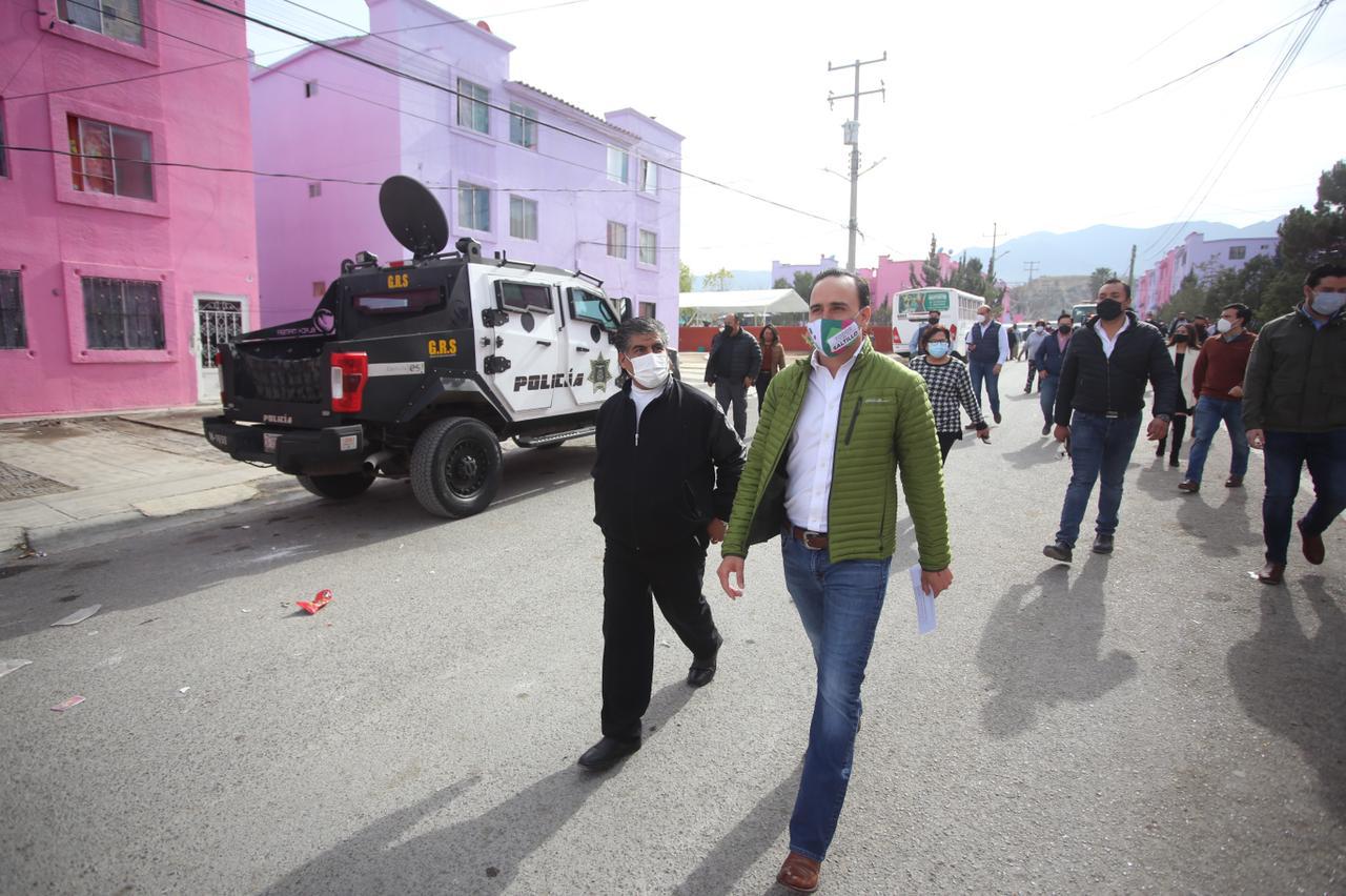 Llegan mejoras a la colonia La Herradura, en Saltillo