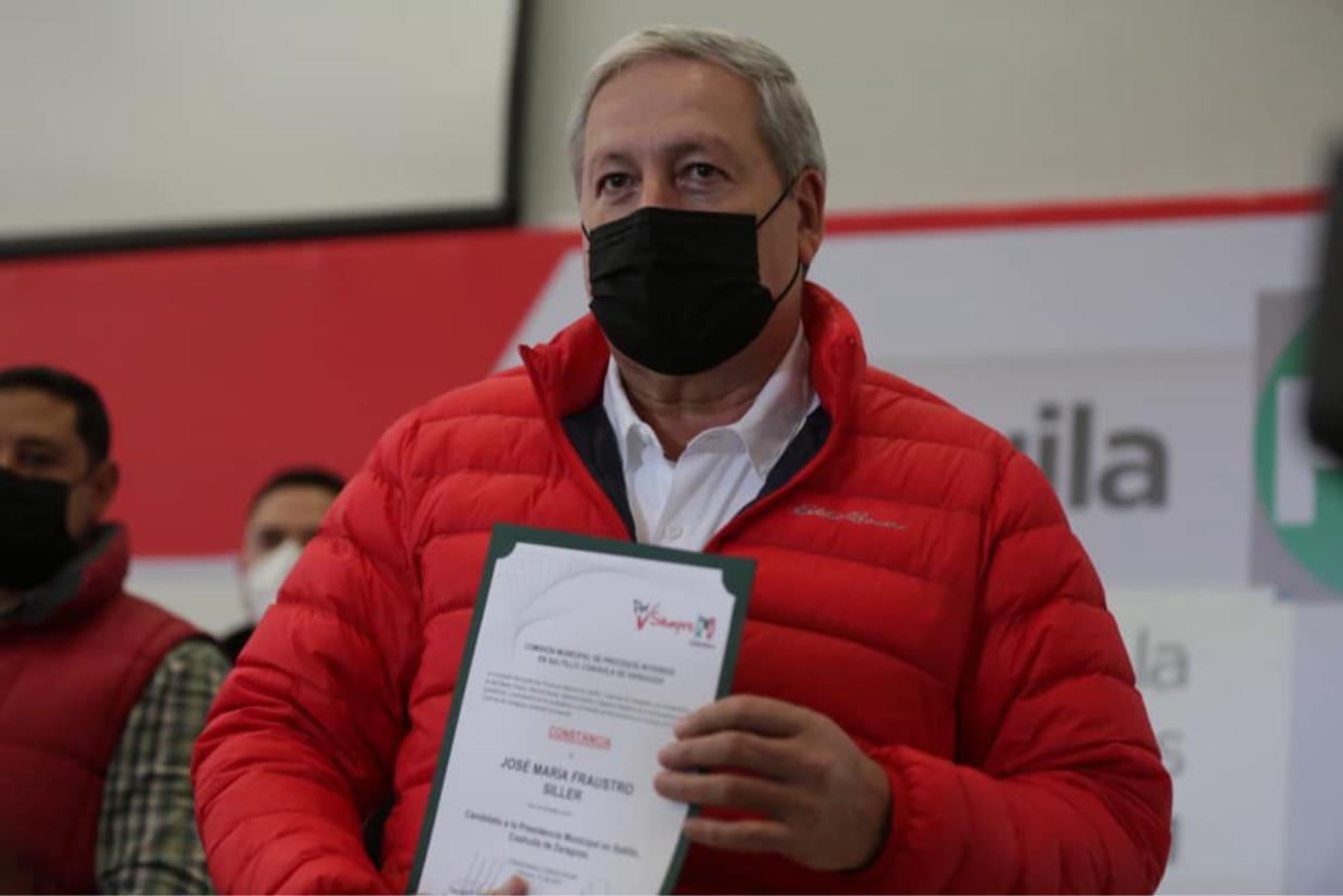 Chema Fraustro ya es candidato a alcalde de Saltillo