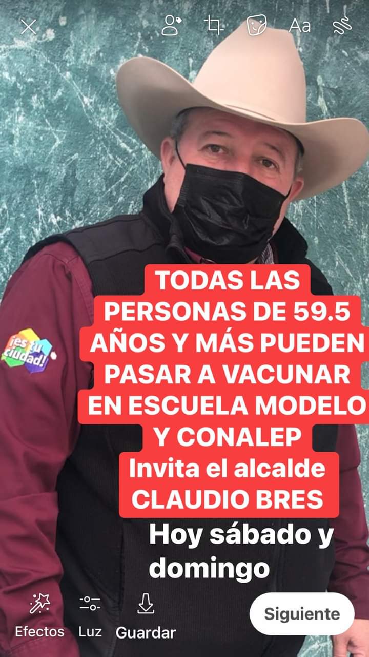 Usan electoralmente vacuna vs covid en favor de Claudio Bres