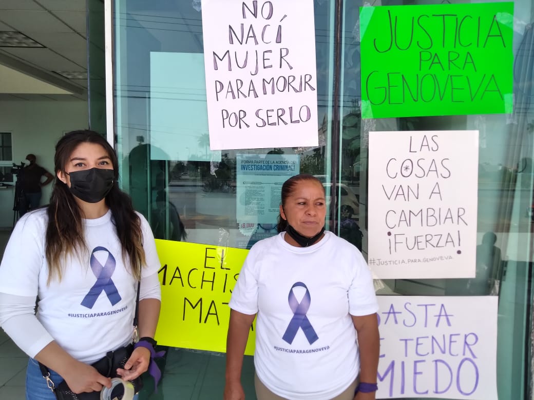 Exigen justicia para Genoveva, víctima de crimen de género