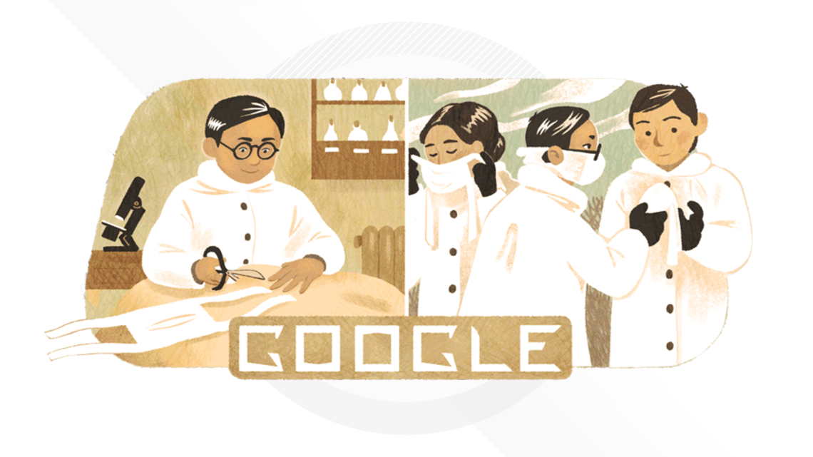 Google rinde homenaje a Wu-Lien-The inventor del cubrebocas.