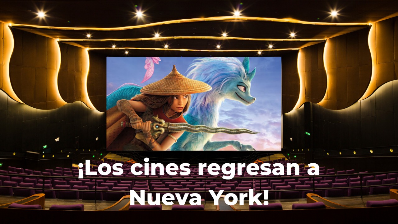 Las marquesinas de los cines en Nueva York vuelven a encenderse