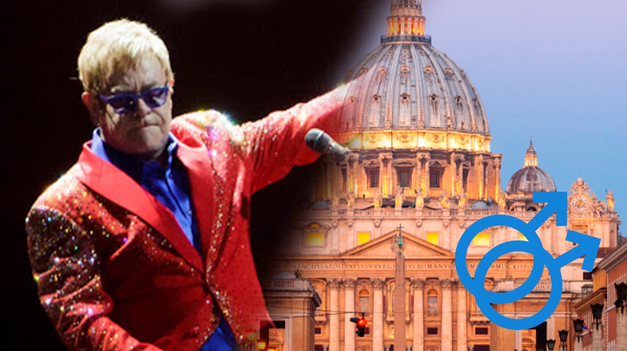 Elton John critica al vaticano por rechazar el matrimonio homosexual
