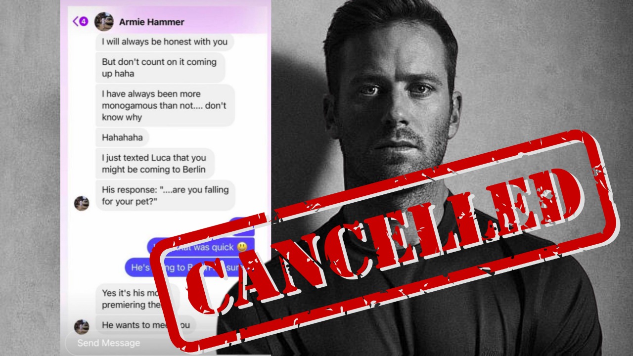 Armie Hammer acusado de violación en su antigua relación