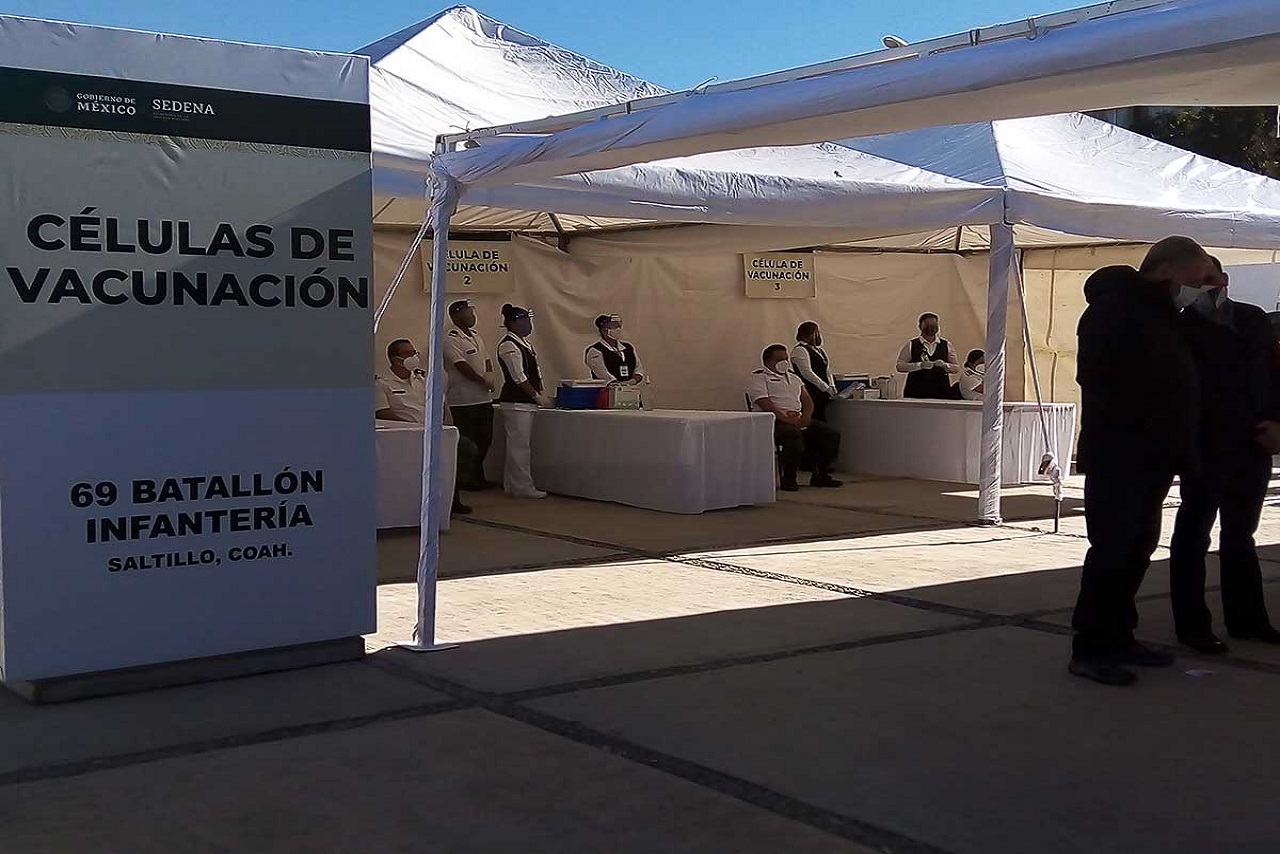 Ciudad Universitaria y 69 Batallón serán las sedes para inmunización en Saltillo