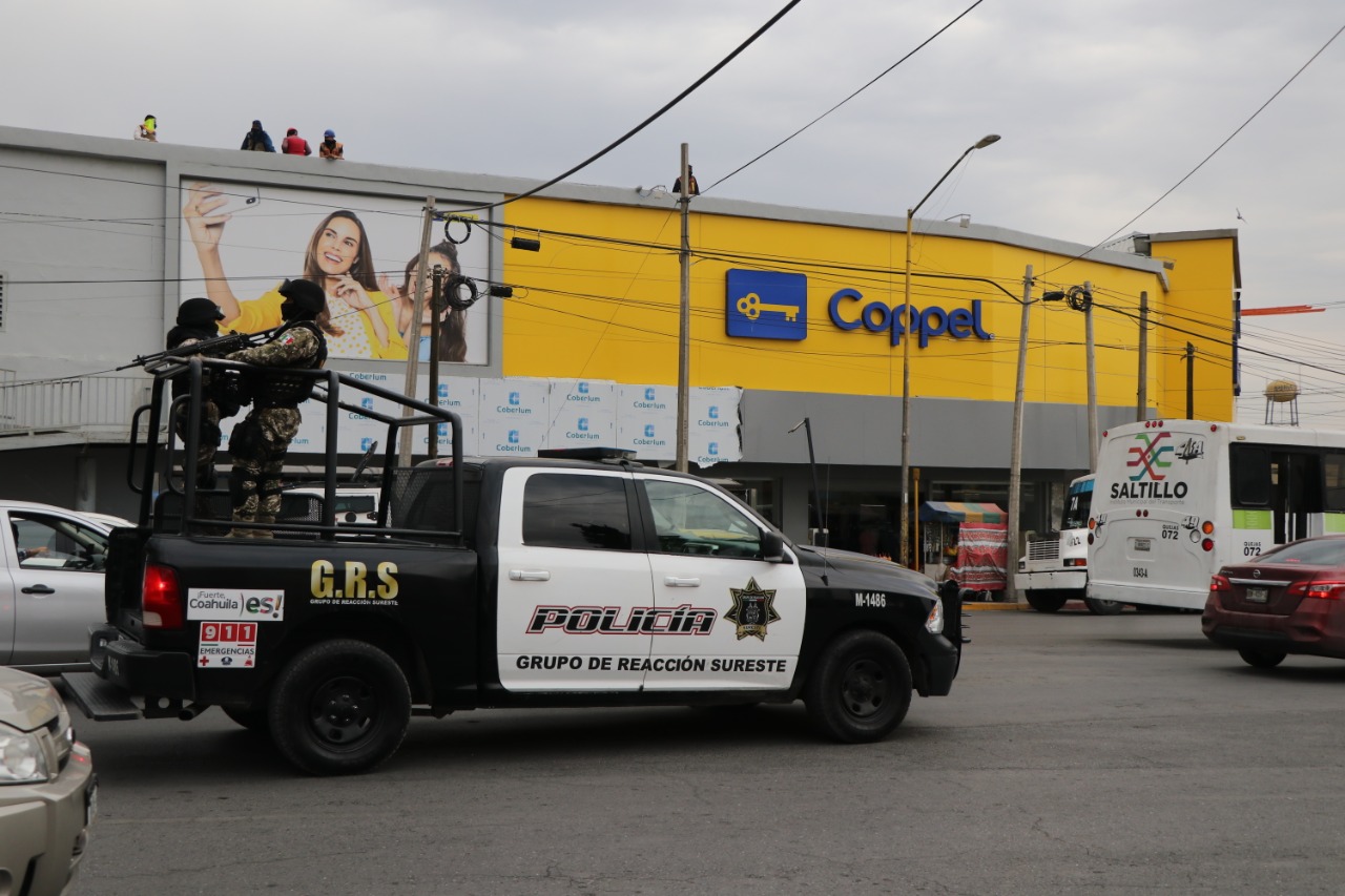 Detiene Policía Saltillo a ladrón de BanCoppel
