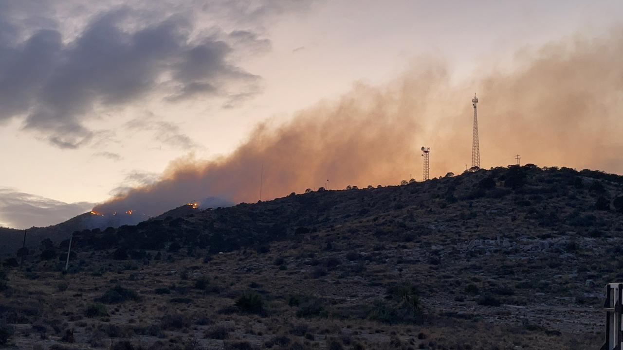 Se registra incendio en la Sierra de Carneros.