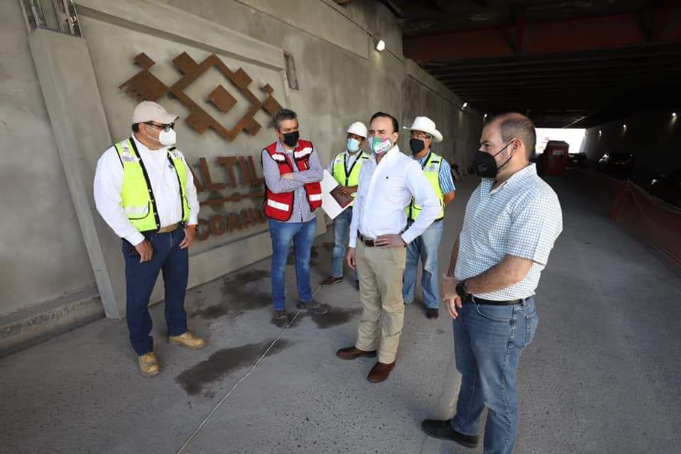 Avanza embellecimiento de paso a desnivel en calle Allende