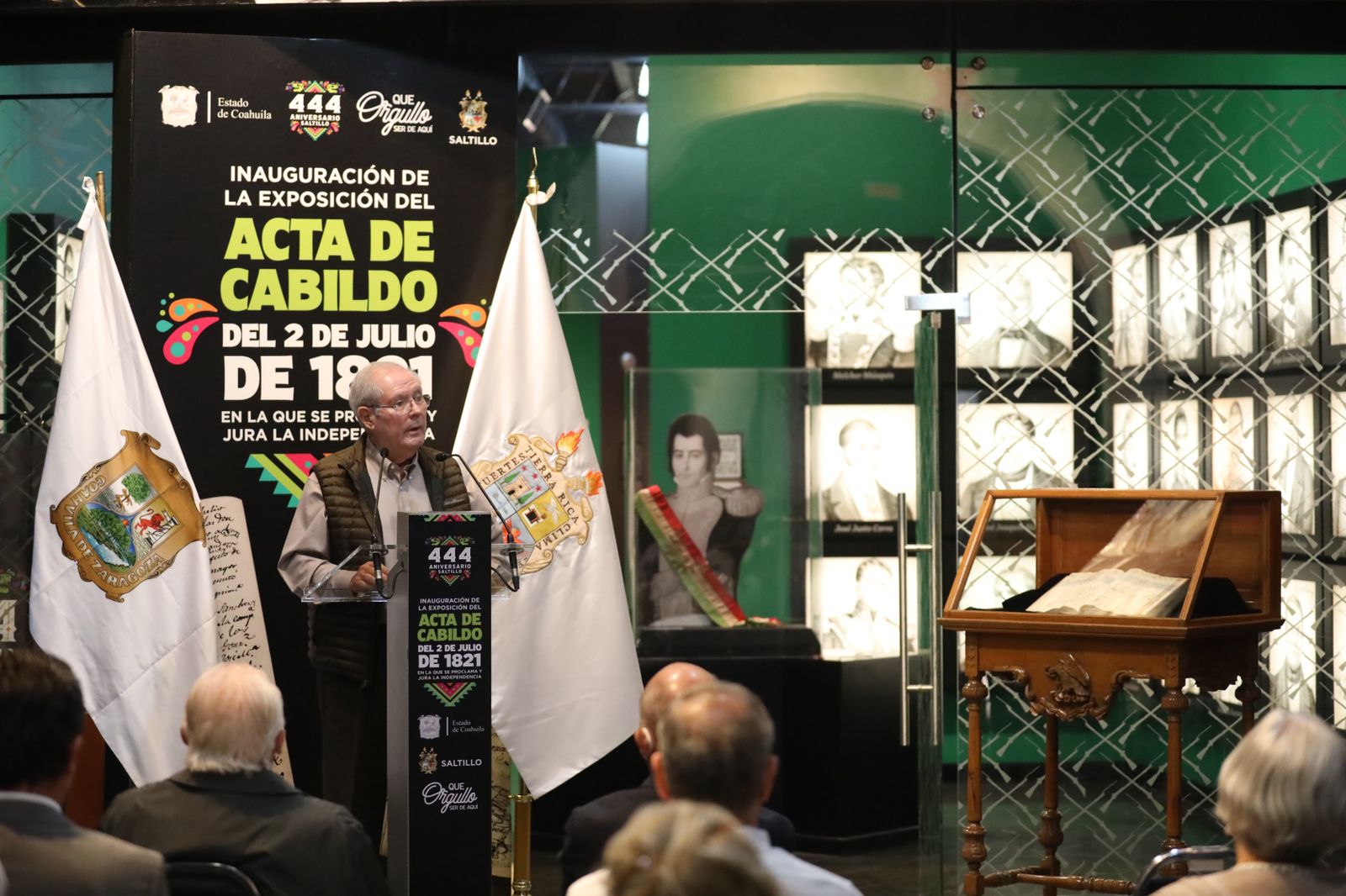 Inauguran exposición de acta firmada en 1821