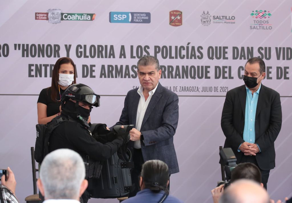 ENTREGA MARS 10 MDP EN ARMAS Y EQUIPO TÁCTICO A LAS FUERZAS DE SEGURIDAD