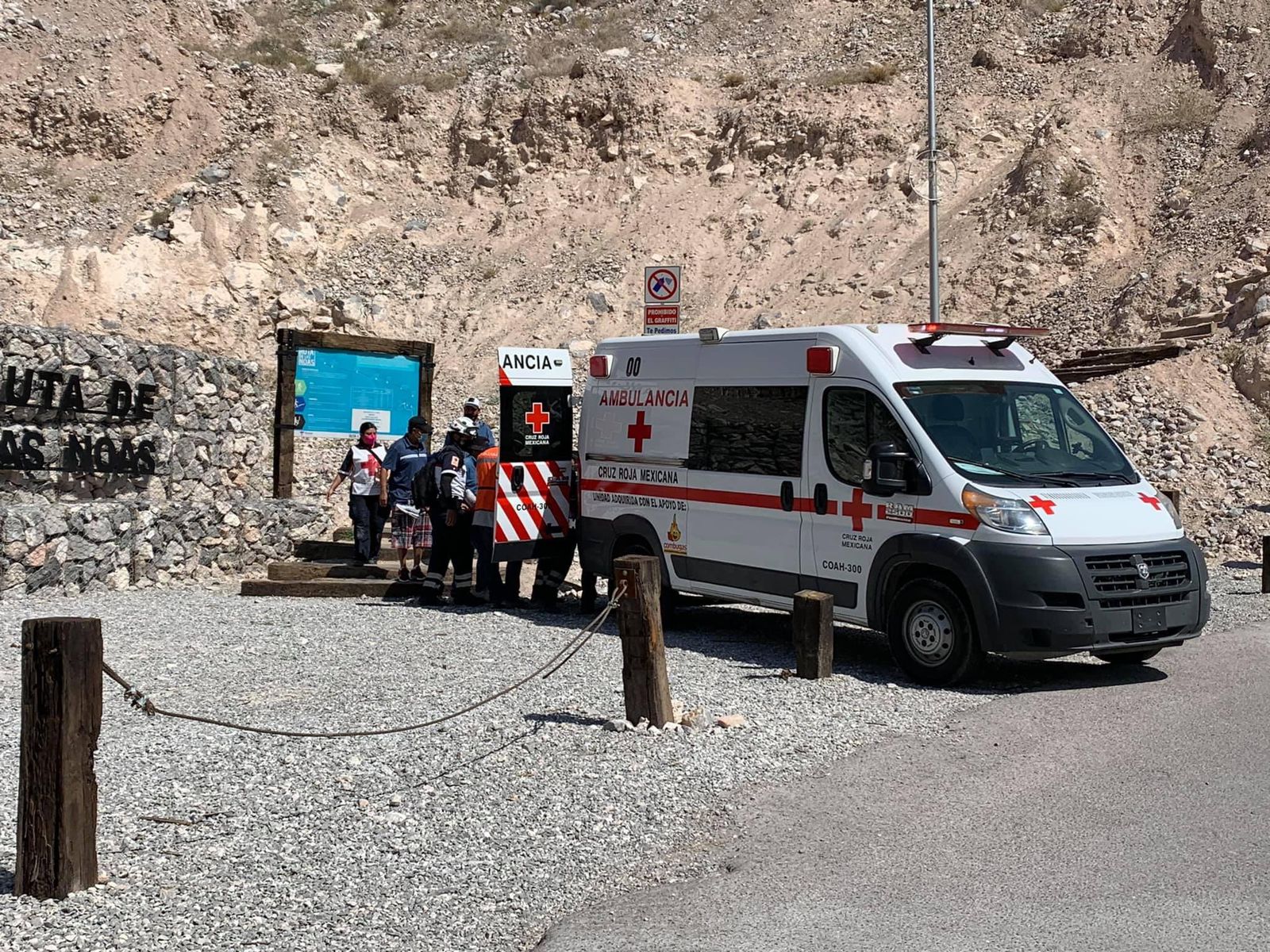Rescatan a mujer lesionada en Ruta de las Noas en Torreón