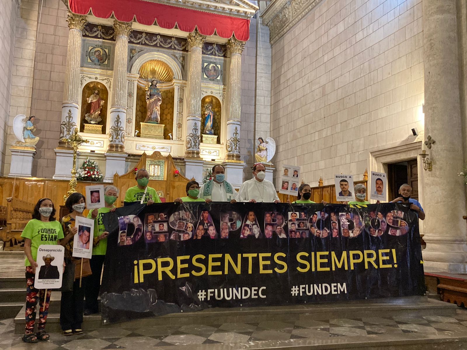 Encabeza Obispo de Saltillo misa con familiares de desaparecidos