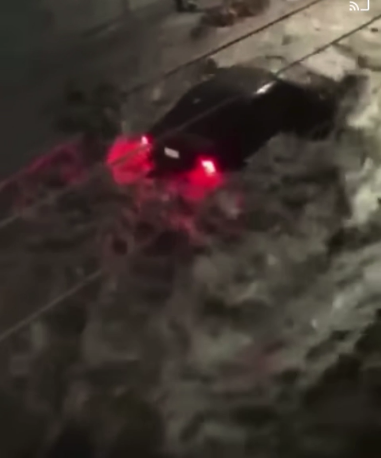 Video: Fuertes lluvias arrasa con autos en colonias de Torreón