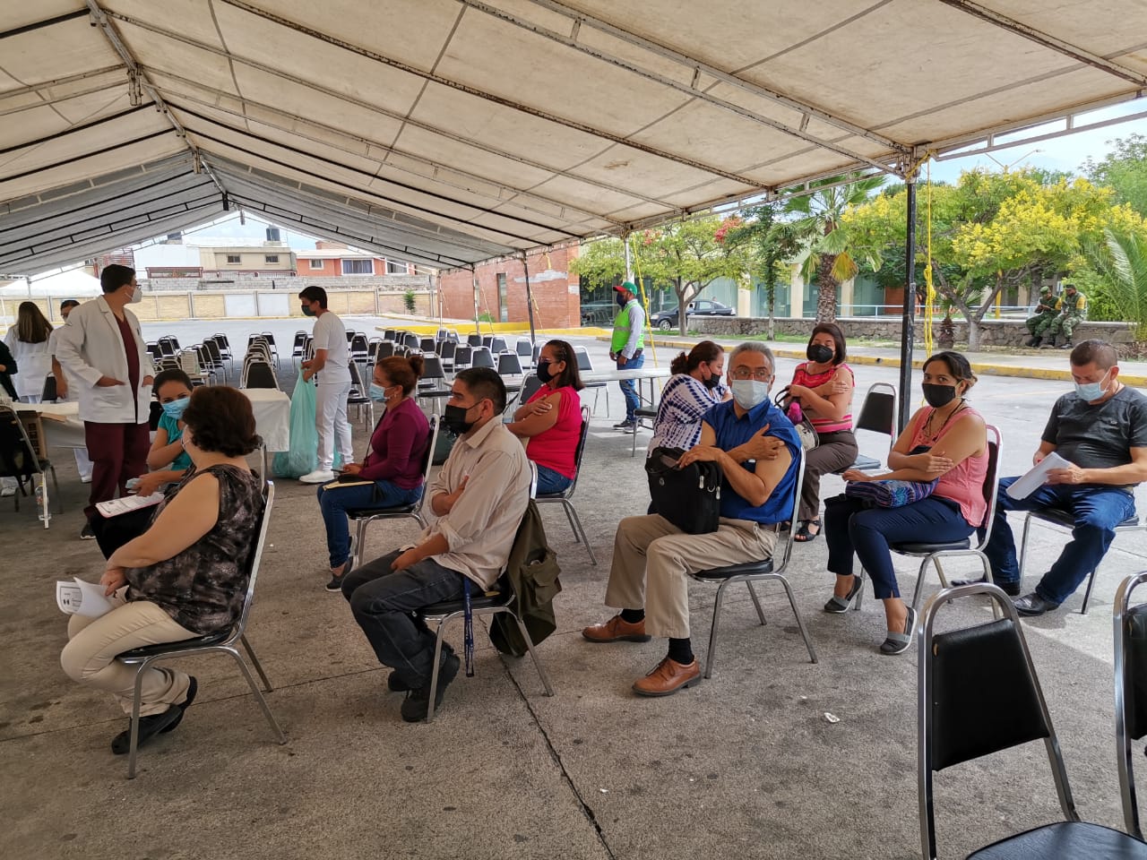 Fluida, vacunación de personas de 40 a 49 años