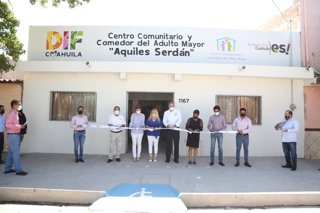Inaugura Gorgón centro comunitario y comedor para adultos mayores