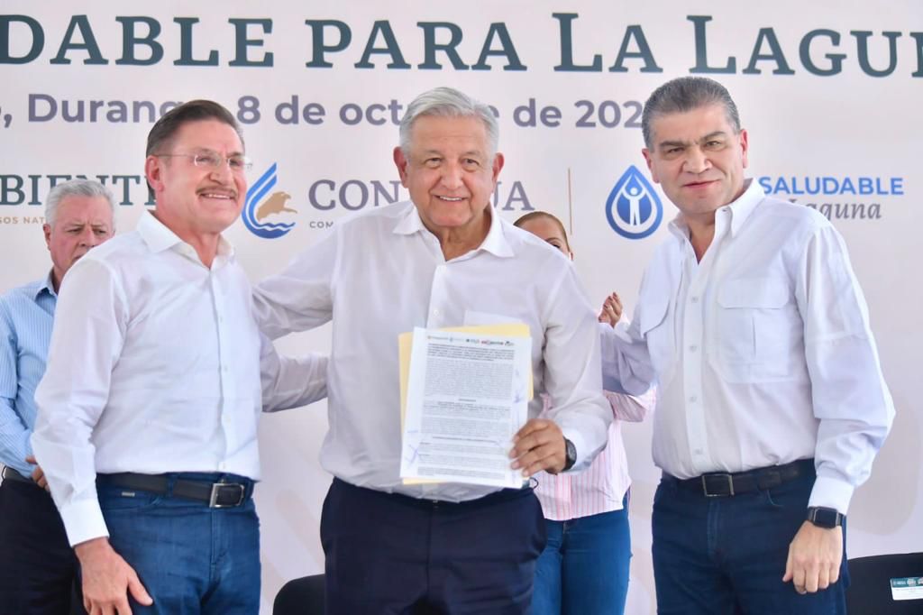 APOYO TOTAL PARA ‘AGUA SALUDABLE PARA LA LAGUNA’: AMLO, MARS Y JRAT