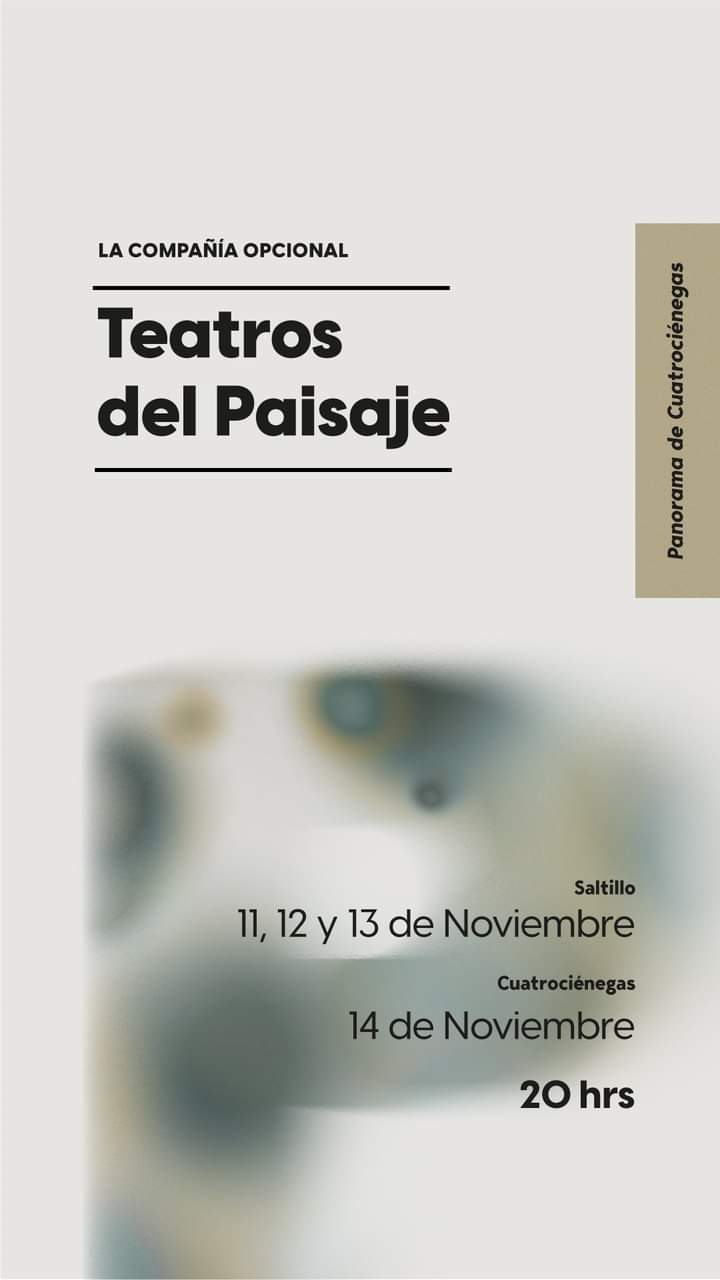 Llevan la crisis ambiental en Cuatro Ciénegas al teatro