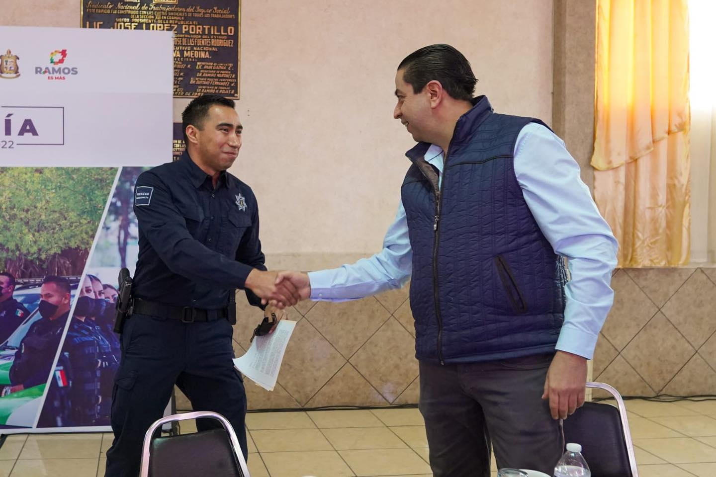 Aumentará Ramos salario a  policías que menos ganan