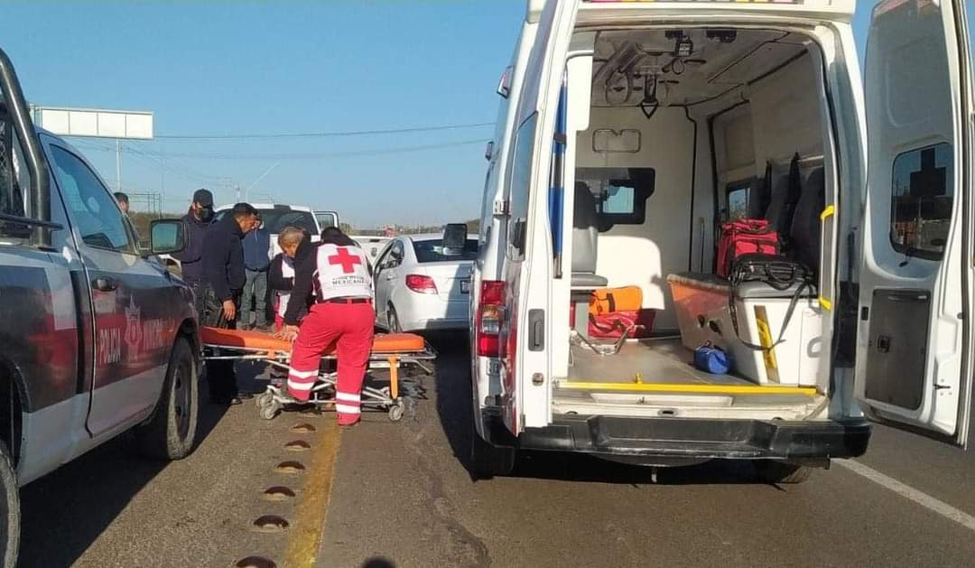 Un lesionado en choque en la carretera Federal 57