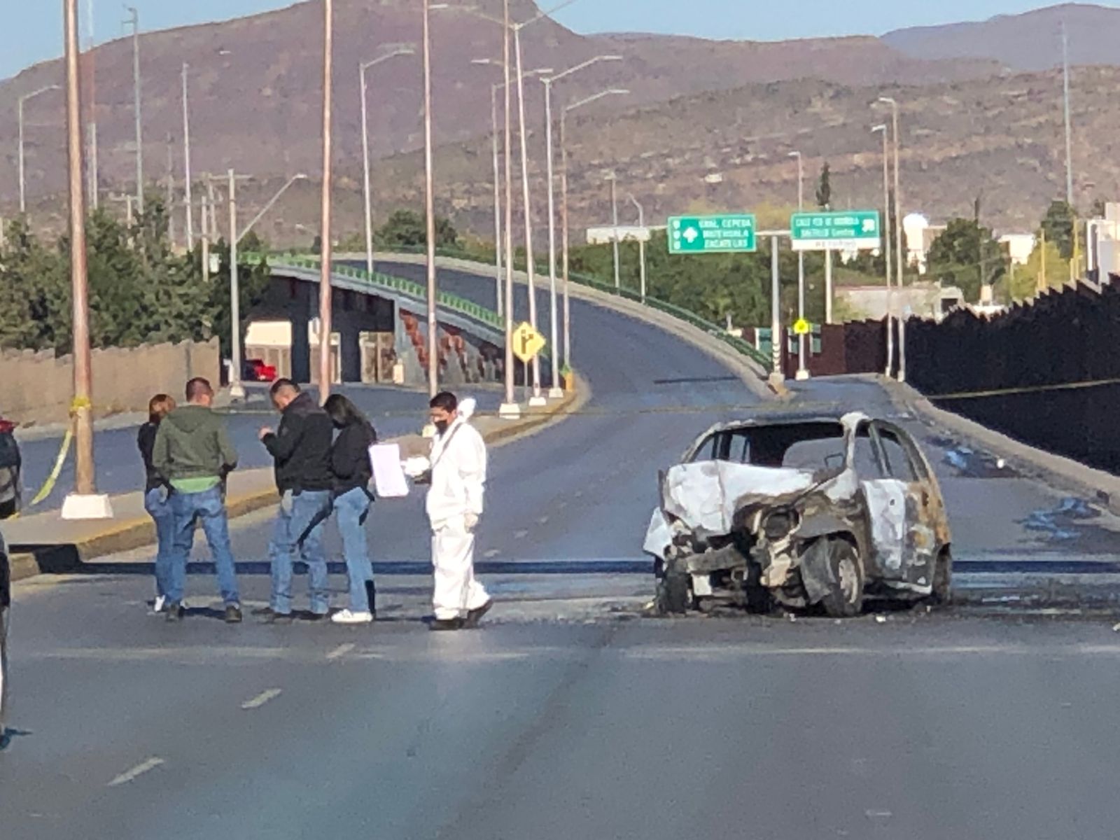 Muere hombre calcinado tras choque