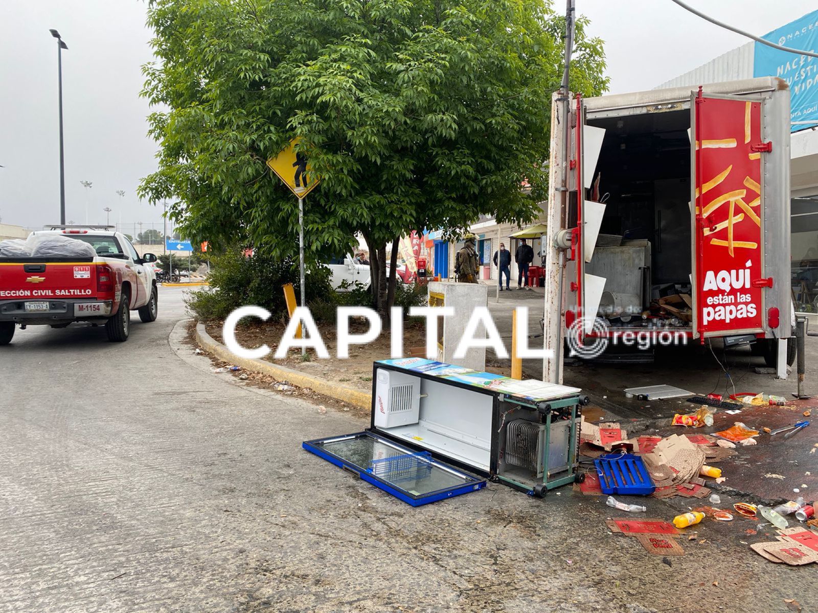 Fuerte explosión en negocio de comida