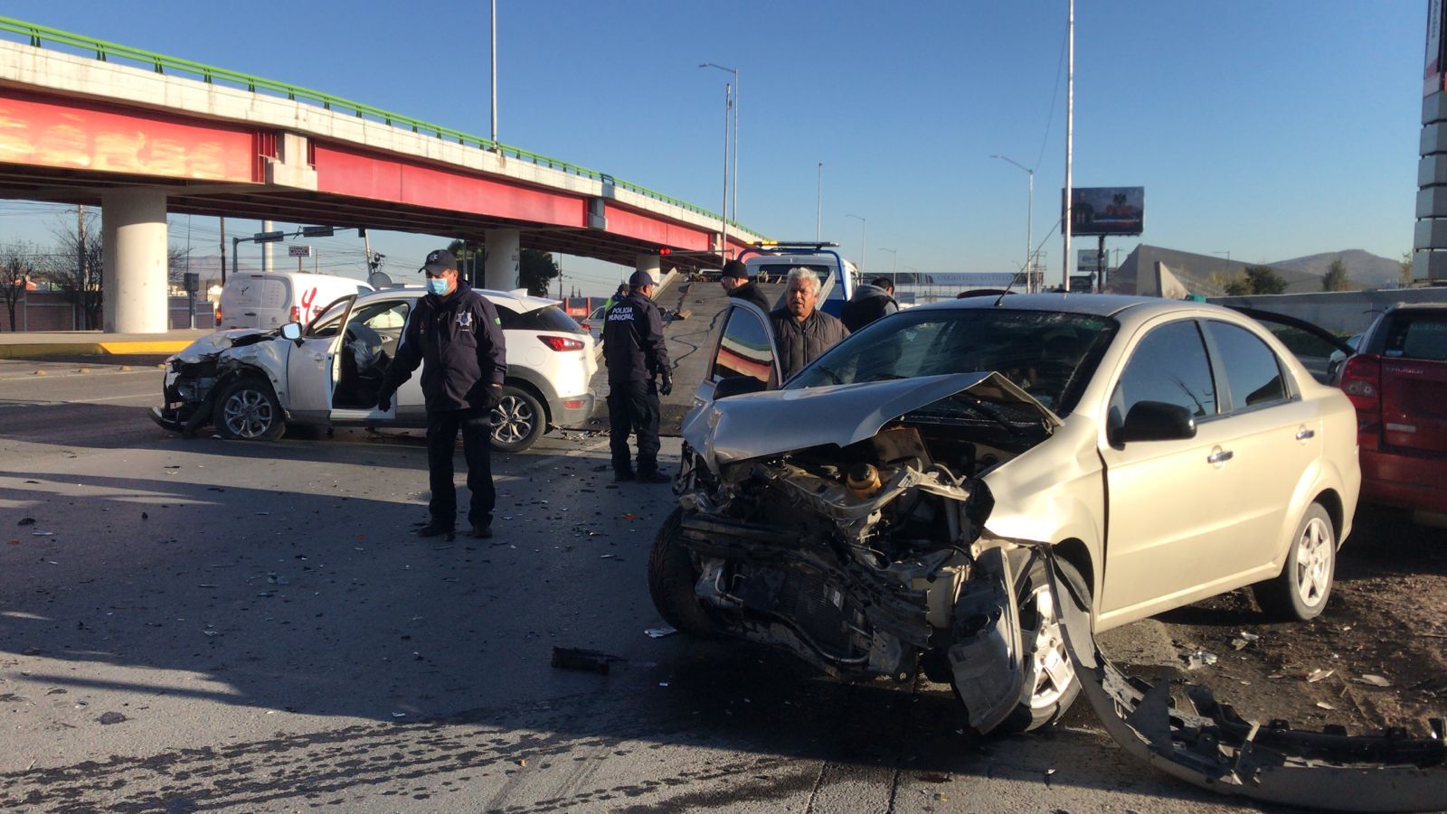 Aparatoso Choque Múltiple Sobre Boulevard Venustiano Carranza