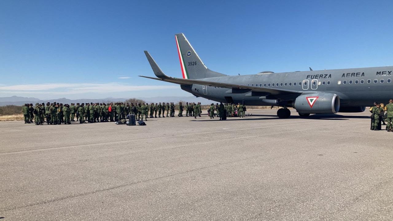 Arriban 250 elementos al Aeropuerto Venustiano Carranza