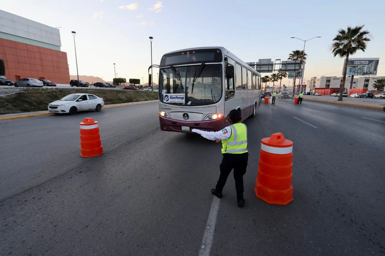 Deberá transporte de personal usar laterales en Nazario en horas pico