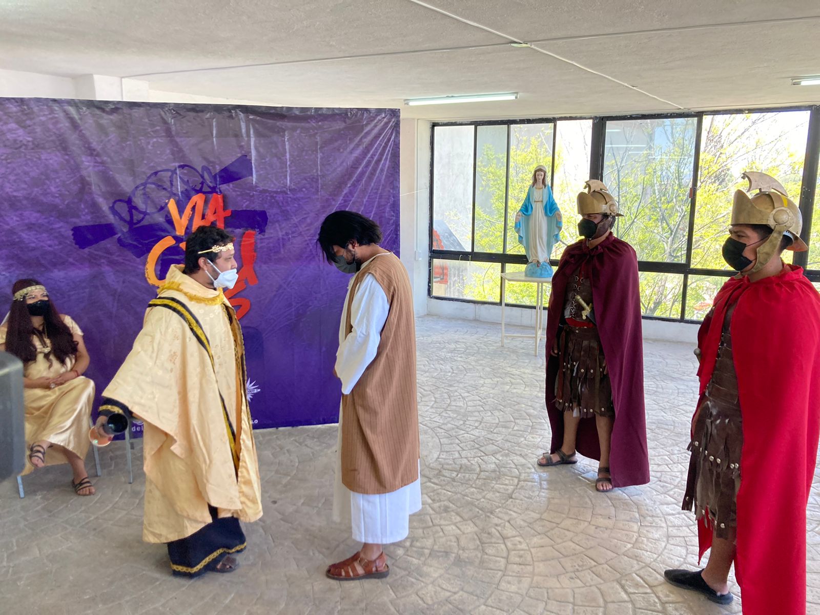 Viacrucis viviente será presencial en la Parroquia del Ojo de Agua