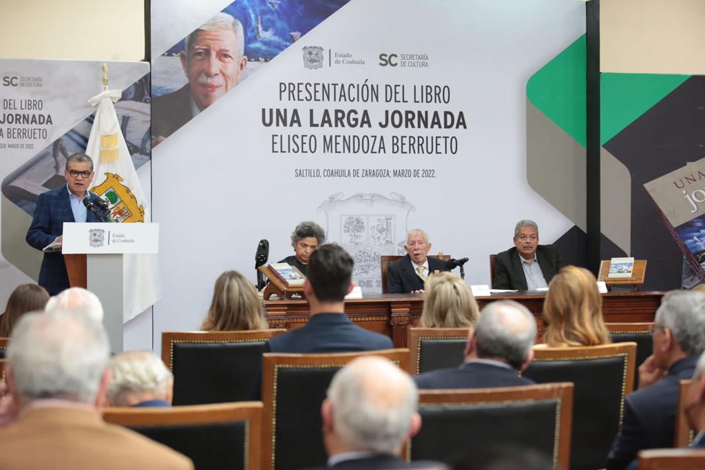 PRESENTAN LIBRO ‘UNA LARGA JORNADA’, AUTOBIOGRAFÍA DE DON ELISEO MENDOZA BERRUETO