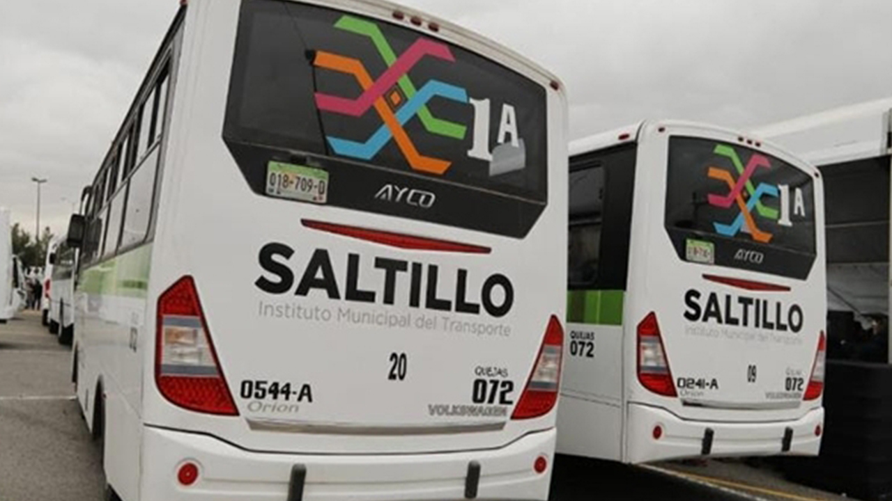 Tres rutas de transporte público reanudan operaciones en Saltillo