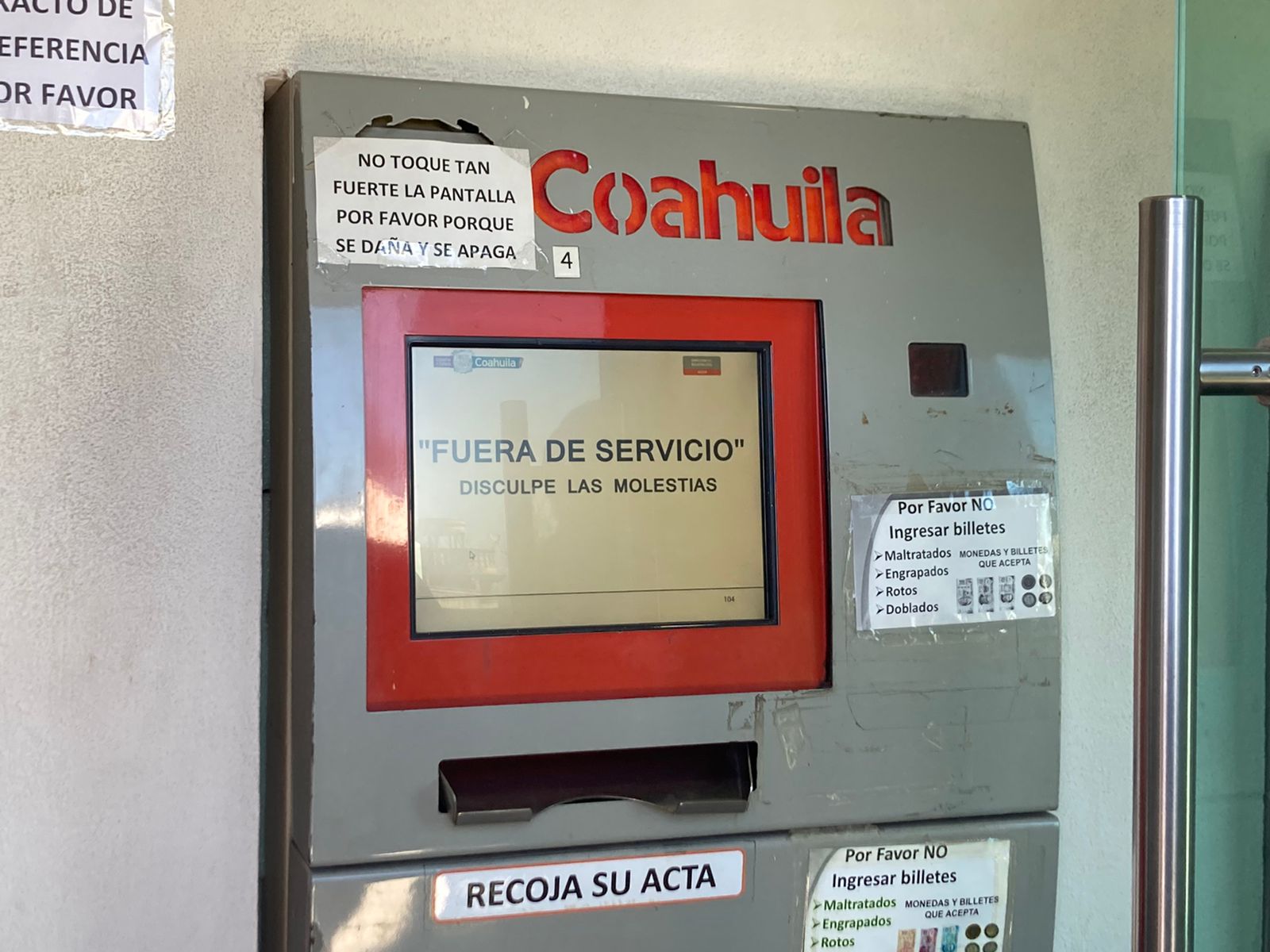 Retiran un cajero RCNet de expedición de certificados por mal uso