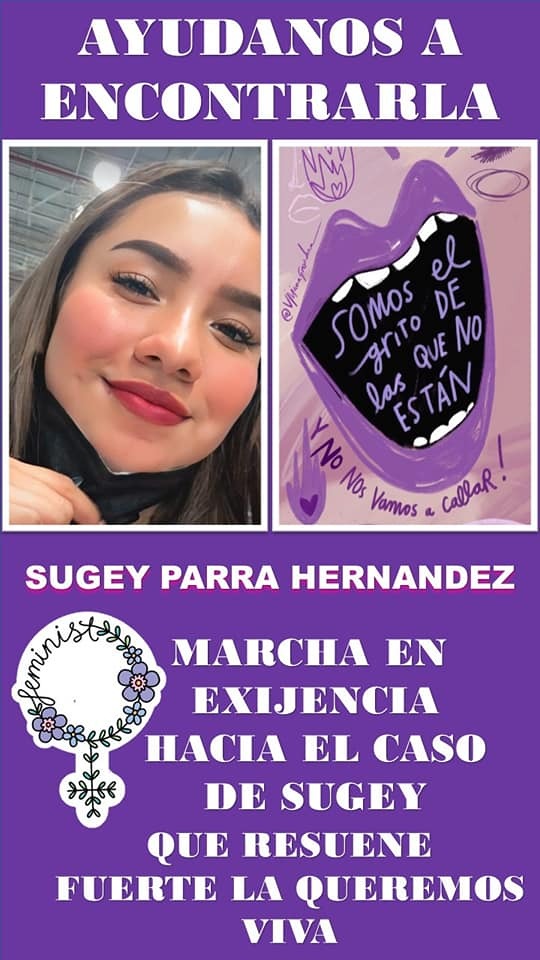 Organizan marcha para exigir localización de Yajaira Sugey