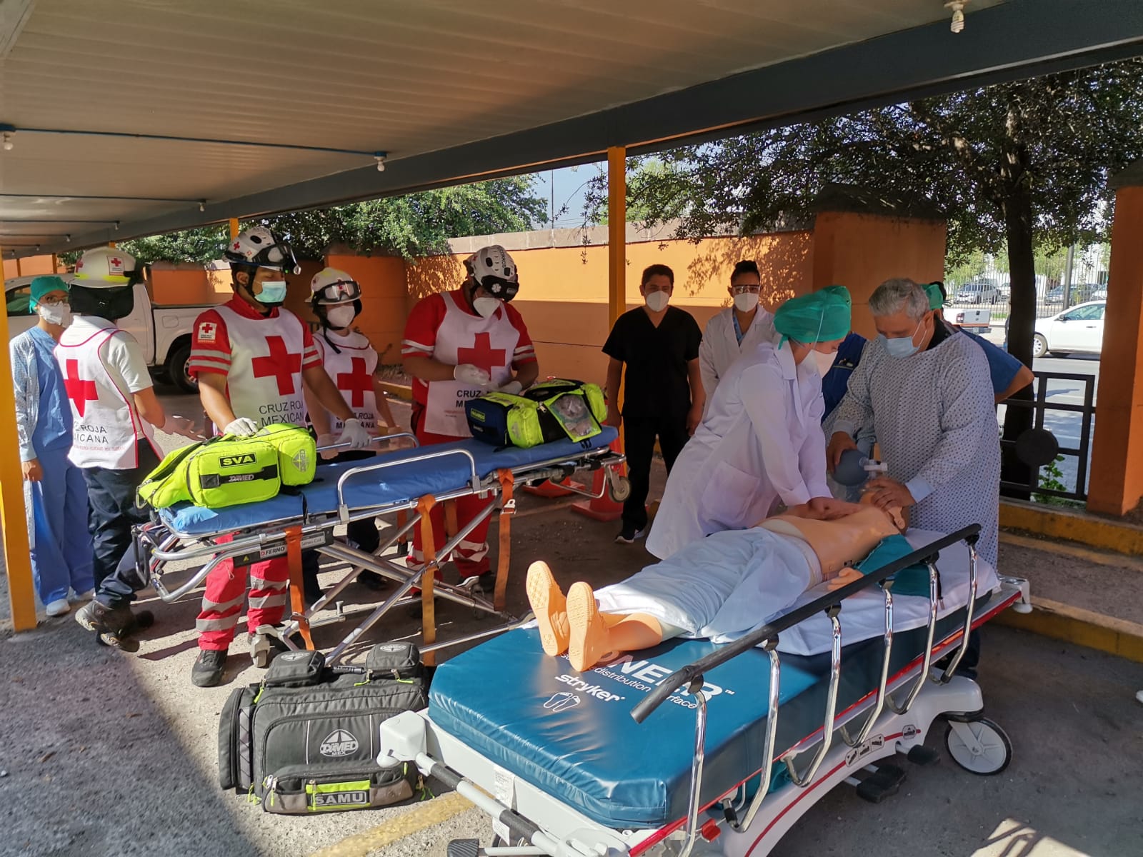 Realizan simulacro de incendio en hospital de Torreón