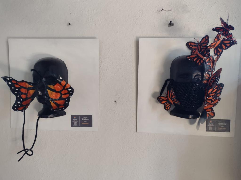 “Resiliencia” expone arte con cubrebocas