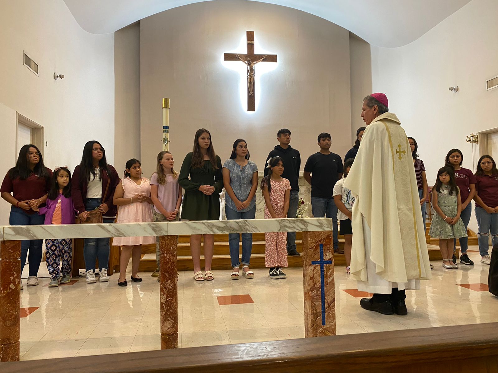 Obispos de Piedras Negras y San Antonio Texas celebran misa juntos