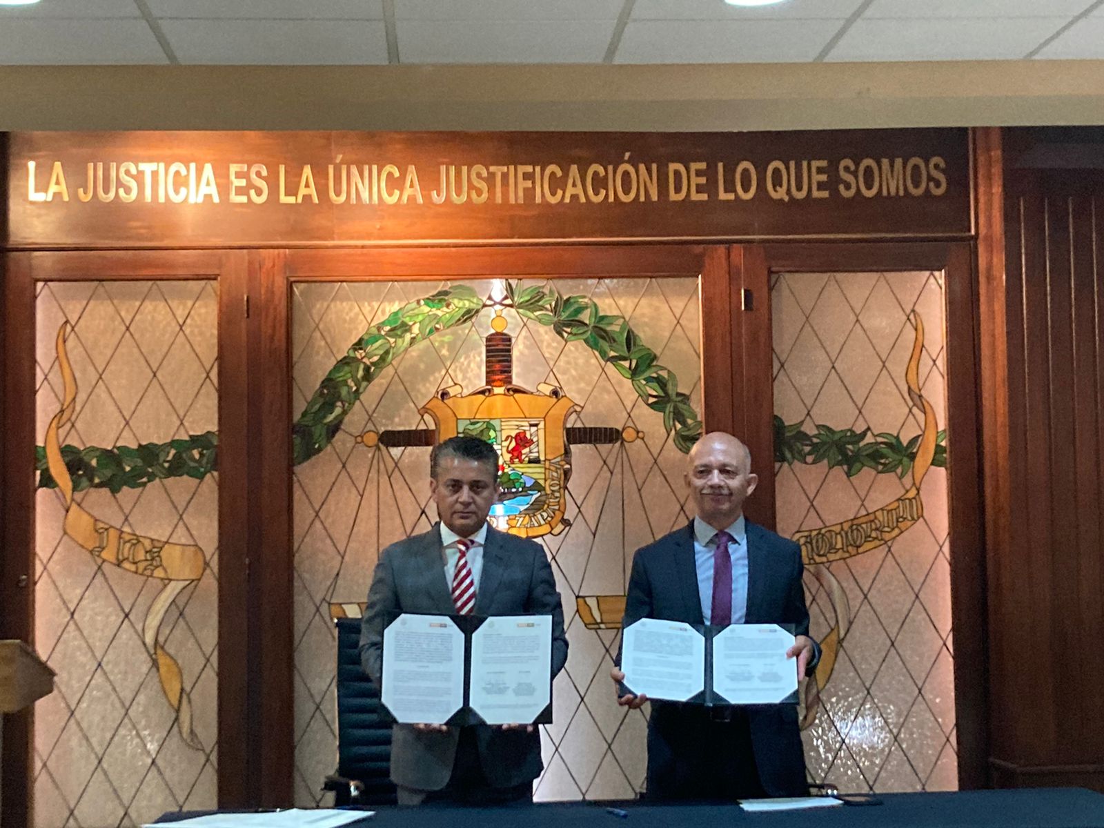 Garantiza TSJ impartición de justicia en convenio con la UIF
