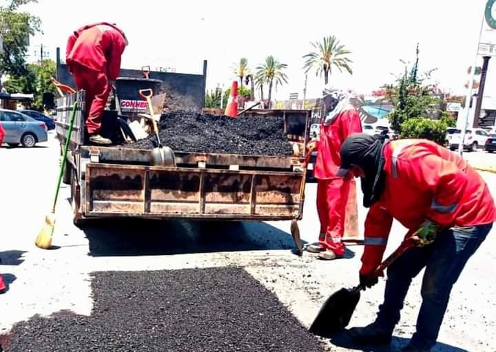 Alcanza SIMV los 54 mil m² de bacheo en Torreón