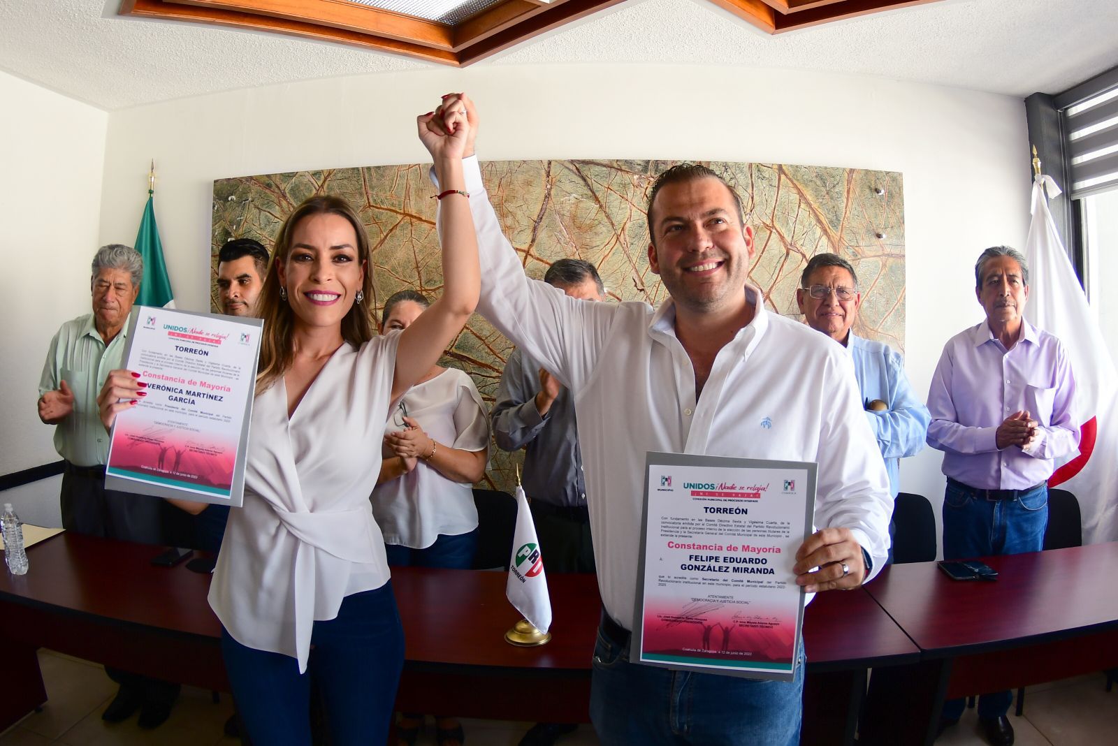 VERÓNICA MARTÍNEZ RECIBE CONSTANCIA DE MAYORÍA PARA ASUMIR DIRIGENCIA DEL PRI TORREÓN EN EL PERIODO 2022 – 2025