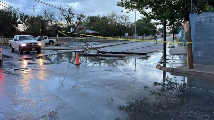 Viento y lluvias dejan sin luz a 60 % de Ciudad de Acuña