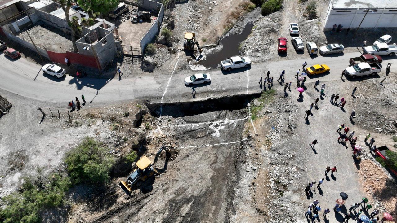 Inician MARS y Chema Fraustro puente vehicular; beneficiará a 8 colonias y un ejido